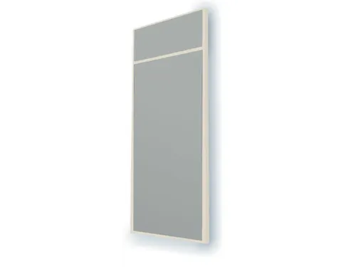massieve wand,B 1200mm,wandkleur RAL7035,afdekprofielen RAL9010