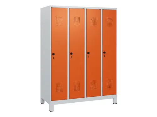 schoollocker,HxBxD 1630x1200x500mm,4vak,vak B 300mm,draaigrendel