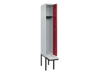 locker met bank,HxBxD 2120x300x815mm,1vak,vak B 300mm,cilinderslot - 1