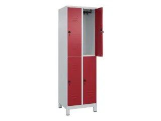 dubbeldekse locker,HxBxD 1950x600x500mm,2x2vak.,vak B 300mm - 2