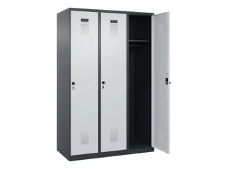 locker,HxBxD 1850x1200x500mm,3vak,vak B 400mm,draaigrendel - 2