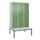 locker met bank,HxBxD 2120x1200x815mm,3vak,vak B 400mm,draaigrendel