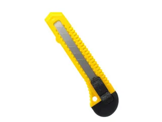 Afbreekmes Zwart/Geel 18mm - 1