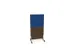 scheidingswand,HxB 1545x800mm,NV bruin hickory,BN6016-blauw