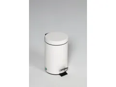 pedaalemmer,5l,HxØ 285x205mm,binnenbak kunststof,romp staal wit