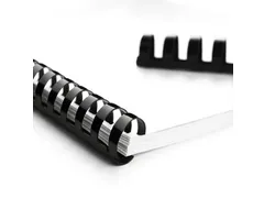 Plastic Bindrug Zwart 6mm Doos 100 stuks