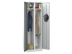 kleding-/wasgoedkast,HxBxD 1800x600x500mm,RAL7035,front RAL7035