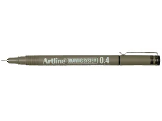 Fineliner Artline technisch 0.4mm zwart - 1