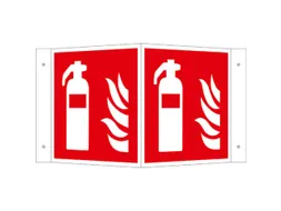 Brandbeveiligingsbord,Brandblusser,Hoekbord,Aluminium,Nalichtend