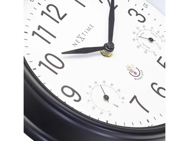Buitenklok Nextime dia 23,5cm Jasmine met thermo- en hydrometer cijfer