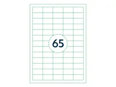 Etiket Rillstab 38x21.2mm Wit 6500 Stuks