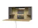 wandbureau,in-/uitklapbaar,HxBxD 650x1200x260mm,blad eiken