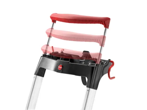 staande trap,7 XXL treden,treden/platform zwart,Stand H 1,5m