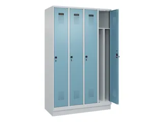 locker voor scheiding van kleding,HxBxD 1950x1200x500mm,4vak - 1