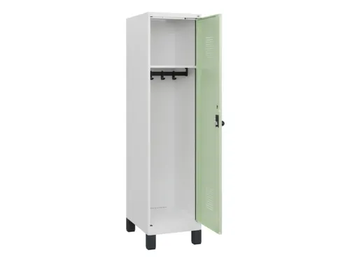 schoollocker,HxBxD 1630x400x500mm,1vak,vak B 400mm,draaigrendel,voeten