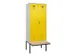 locker met bank,voor scheiding van kleding,HxBxD 2120x800x815mm,2vak
