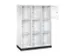 grootvolume-lockersysteem,HxBxD 1750x1220x500mm,3x3vakken,cil.-slot