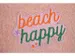 Etui Beach Happy Roze teddy 24x15cm