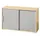 Schuifdeurkast Hxbxd 748X1200X400Mm 2 Oh Kastromp/front Beuken/zilver