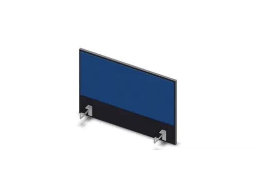 opzetpaneel bureau aanbouw zijkant CC-zwart BN6016-blauw 800mm