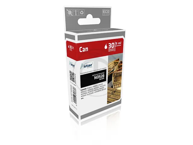AS15540 ASTAR CANON CLI526BK IP Inkt foto zwart rebuilt Chip 9ml
