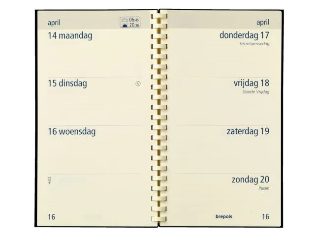Agendavulling 2027 Brepols Optivision Pocket 7dagen/2pagina's