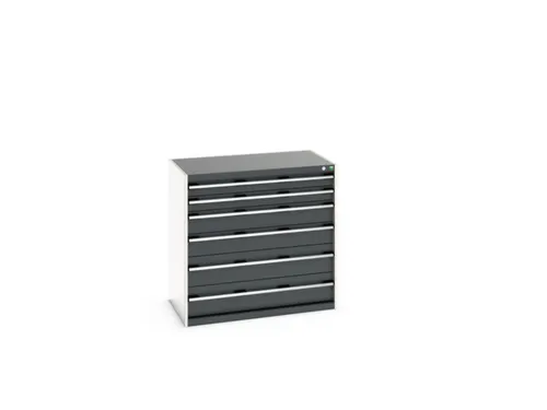 ladekast HxBxD 1000x1050x650mm 6laden RAL7035 front RAL7016