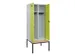 locker met bank,voor scheiding van kleding,HxBxD 2120x800x815mm,2vak