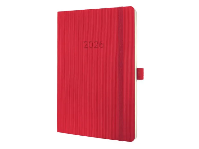 Weekagenda Conceptum A5 2026 (NL/FR/EN/DU) red Softcover