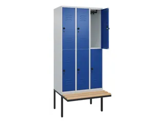 Dubbeldekse dekenkist,HxBxD 2120x900x815mm,3x2vak.,vak B 300mm - 2