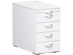 Ladenblok Hxbxd 720x430x800mm 1 Pennenlade 4 Laden Bladdecor Wit