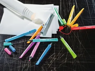 Viltstift STABILO Cappi 168/12 Arty medium assorti etui à 12 stuks - 5