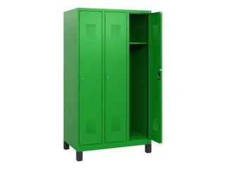 schoollocker,HxBxD 1630x900x500mm,3vak,vak B 300mm,cil.-slot,voeten - 1