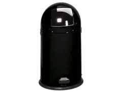 Push & Kick Afvalbak Staalplaat 52 Liter 880x415mm Met Pedaal Zwart