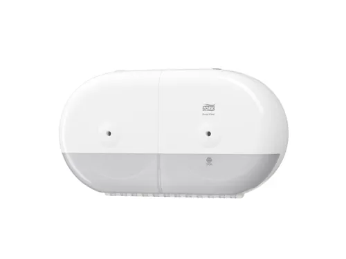 Tork 682000 T9 SmartOne Twin Mini Toiletpapier Dispenser Elevation Wit