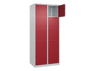 lockerkast,HxBxD 1850x800x500mm,2x5vakken,vak B 400mm,cil.-slot - 1