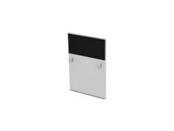 baliepaneel,v. bureau,aanbouw rechts,B 800mm,Bl-wit,BN8033-zwart