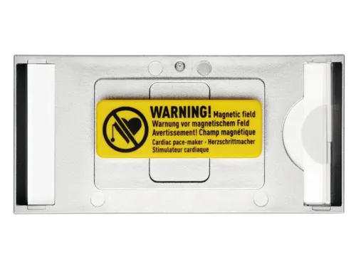Badge Durable 8540 classic met magneet 30x65mm zilvergrijs