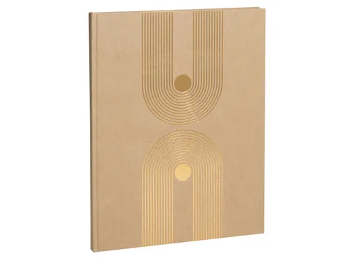 Gastenboek Exacompta Graphik 270x220mm blanco kraft