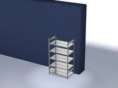 dossierstelling,grondveld,HxBxD 1750x1060x635mm,vaklast 90kg