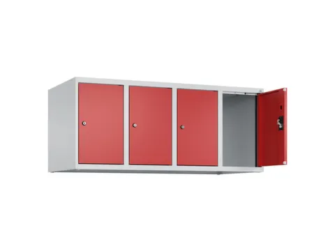 opzetkast,v. locker,4vak.,vak B 300mm,HxBxD 500x1200x500mm