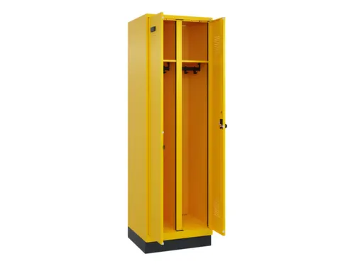 locker voor scheiding van kleding,HxBxD 1950x600x500mm,2vak
