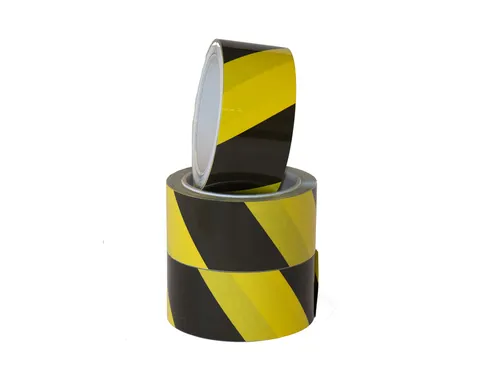 Waarschuwingstape IEZZY 50mmx66m zwart/geel