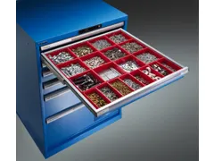 Indelingsmateriaal voor front H 50mm 18inzetbakjes B 564mm