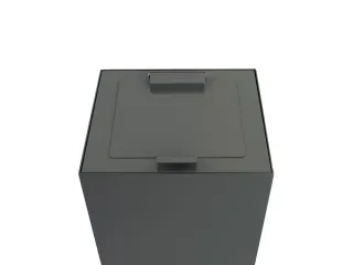 V-Part Top met klepdeksel voor Modulaire Afvalbak 85 en 90 L Grijs - 2