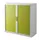 Roldeurkast HxBxD 1040x1100x415mm 2 Oh Romp Wit Front Groen