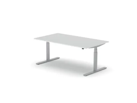 Elektrisch ihv bureau,HxBxD 650-1310x1800x1000mm,blad wit