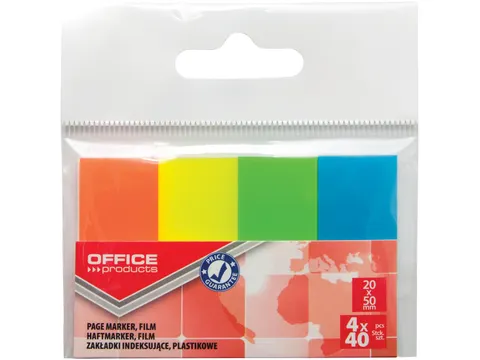 Index 20x50mm Etui 4x40 tabs Kleuren Assorti