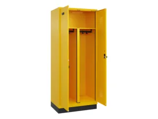 PBM-locker,HxBxD 1950x800x500mm,2vak,vak B 400mm,draaigrendel - 1