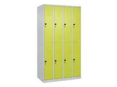 dubbeldekse locker,HxBxD 1850x1000x500mm,4x2vak.,vak B 250mm